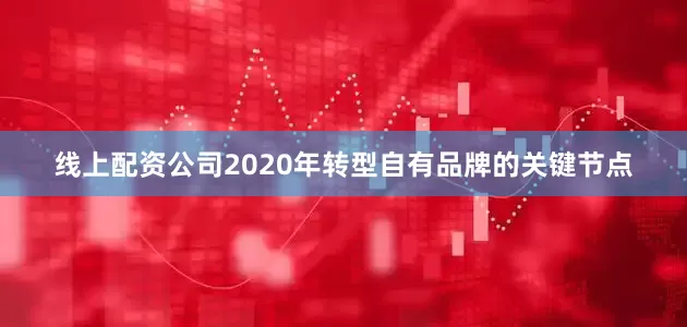 线上配资公司2020年转型自有品牌的关键节点